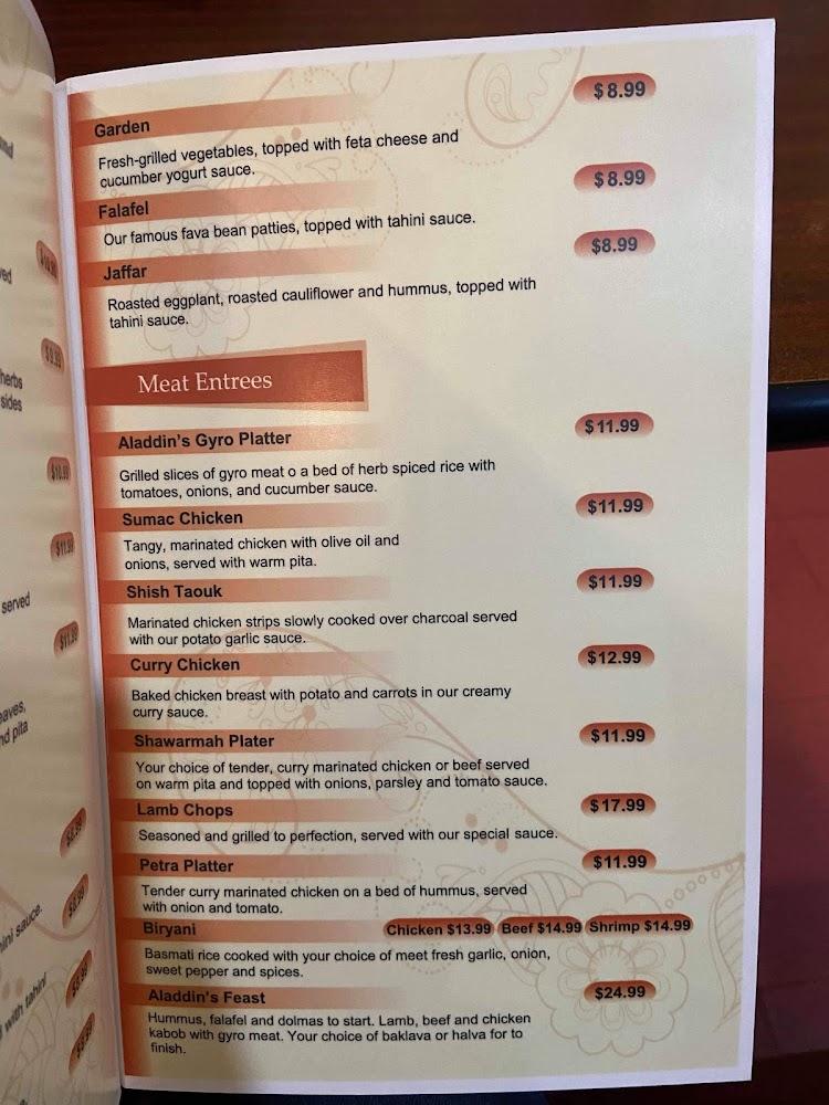 Aladdin Cafe Menu image 4